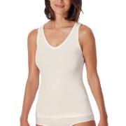 Schiesser Fine Rib Top Champagne bomull X-Small Dame