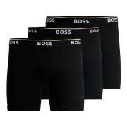 BOSS 3P Power Boxer Brief Long Svart bomull X-Large Herre