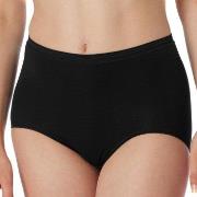 Schiesser Truser Luxury Maxi Svart bomull 3XL Dame