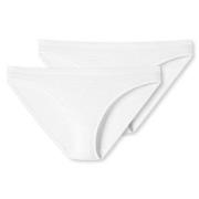 Schiesser Truser 2P 95-5 Organic Cotton Mini Briefs Hvit bomull XX-Lar...