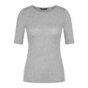 Triumph Beauty Layers Short Sleeve Wool Top Grå ull Small Dame