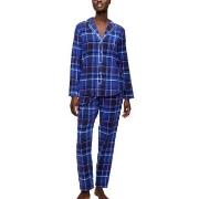 Triumph Boyfriend Long Sleeved Pyjama Set Mørkblå bomull 38 Dame