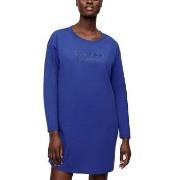 Triumph Long Sleeve Nightdress Mørkblå bomull 38 Dame