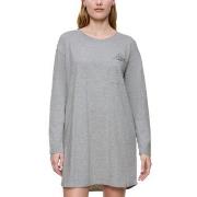 Triumph Long Sleeve Nightdress Grå bomull 42 Dame