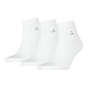 Calvin Klein Strømper 3P Classic Quarter Socks For Men Hvit Str 39/42 ...