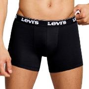 Levis 3P Repeat Logo Boxer Brief Multi Svart bomull Small Herre