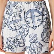 Schiesser Mix and Relax Women Shorts Hvit Mønster  bomull Small Dame