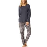 Schiesser Comfort Essentials Pyjama Set Mørkgrå  bomull X-Large Dame