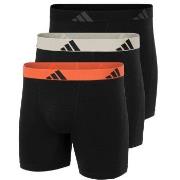 adidas 3P Active Flex Cotton Boxer Brief Svart/Oransje bomull Small He...