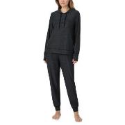 DKNY Chill In Style Hoodie Jogger Set Svart polyester Large Dame