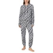DKNY Chill In Style Hoodie Jogger Set Svart/Hvit polyester X-Small Dam...
