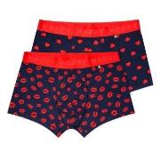 Happy socks 2P Love Short Boxershorts Marine bomull X-Large Herre