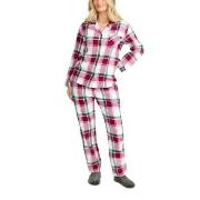 Damella Cotton Flannel Pyjamas Rød/Grønn bomull XX-Large Dame