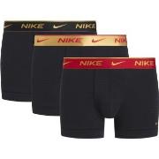 Nike 6P Everyday Essentials Cotton Stretch Trunk Rød/Svart bomull Larg...