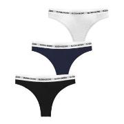 Björn Borg Truser 3P Logo Thong Mixed bomull Medium Dame