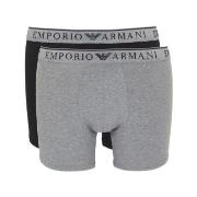 Armani Endurance Boxer 2P Svart/Grå bomull X-Large Herre