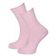 Trofe Bamboo Loose Socks Strømper 3P Rosa Str 35/38 Dame