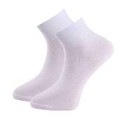 Trofe Cotton Quarter Socks Strømper 4P Hvit Str 39/42 Dame