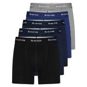 Resteröds 5P Kalle Bamboo Boxer Svart/Blå Medium Herre