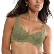 Triumph BH Amourette Wired Bra With Lace Oliven E 90 Dame