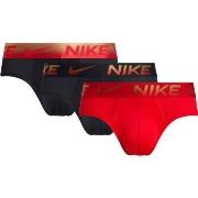 Nike 6P Dri-Fit Essential Micro Hip Brief Rød/Svart bomull Medium Herr...
