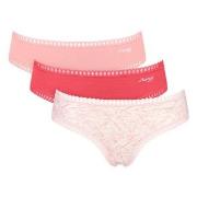 Sloggi Truser 3P GO Crush Hipster Briefs Rød/Rosa bomull XX-Large Dame
