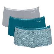 Sloggi Truser 3P GO Crush Hipster Shorts Turkis bomull Large Dame