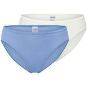 Schiesser Truser 2P Modal Essentials Tai Colored Blå/Hvit modal 38 Dam...