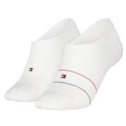 Tommy Hilfiger Strømper 2P Cotton Blend Logo Footie Socks Hvit Str 39/...