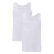 Bamboo basics 2P Stef Singlet Hvit XX-Large Herre