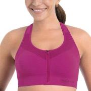 Anita BH Active Front Zip Sports Bra Mørkrosa nylon X-Small Dame