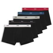 BOSS 5P Essential Trunks Svart bomull Large Herre