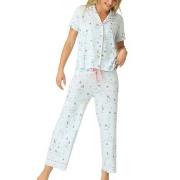PJ Salvage Paws And Breathe Pyjama Blå Mønster Large Dame