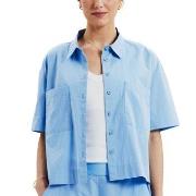 Bread and Boxers Poplin Shirt Lysblå økologisk bomull Large Dame