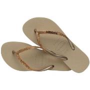 Havaianas Slim Glitter II Gull Str 39/40 Dame