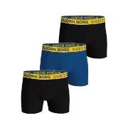 Björn Borg 3P Cotton Stretch Boxers Sweden Svart/Blå bomull Large Herr...