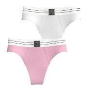 Björn Borg Truser 2P Original Thongs Rosa/Hvit økologisk bomull Small ...