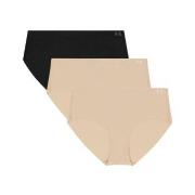 Under Armour Truser 3P Pure Stretch No Show Hipster Svart m Beige Larg...
