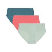Under Armour Truser 3P Pure Stretch No Show Hipster Mixed Large Dame