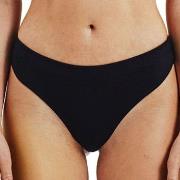 Bread and Boxers Cotton Thong Truser 2P Svart økologisk bomull Large D...
