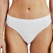 Bread and Boxers Cotton Thong Truser 2P Hvit økologisk bomull Large Da...