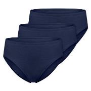 Schiesser Truser 3P Essentials Cotton Briefs Mørkblå bomull 42 Dame