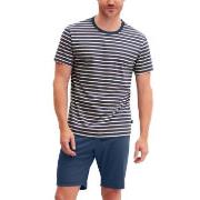 Calida Relax Streamline 2 Short Pyjamas Indigoblå bomull XX-Large Herr...