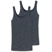 Schiesser 2P Modal Essentials Tank Tops Mørkblå 36 Dame