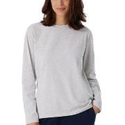Schiesser Women Mix and Relax Long Sleeved Shirt Lysgrå bomull 42 Dame