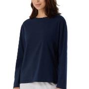 Schiesser Women Mix and Relax Long Sleeved Shirt Mørkblå bomull 34 Dam...