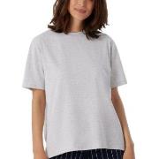 Schiesser Women Mix and Relax T-Shirt Lysgrå bomull 36 Dame