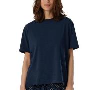 Schiesser Women Mix and Relax T-Shirt Mørkblå bomull 48 Dame