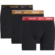 Nike 3P Everyday Essentials Cotton Stretch Boxer Rød/Svart bomull Medi...