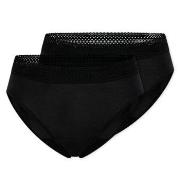 Schiesser Truser 2P Care Rio Period Pants Svart bomull 36 Dame